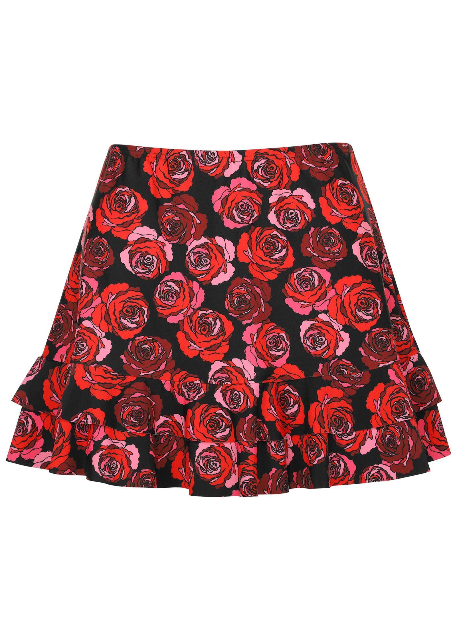 Cover-Up Mini Skirt - Rose Garden Product Image