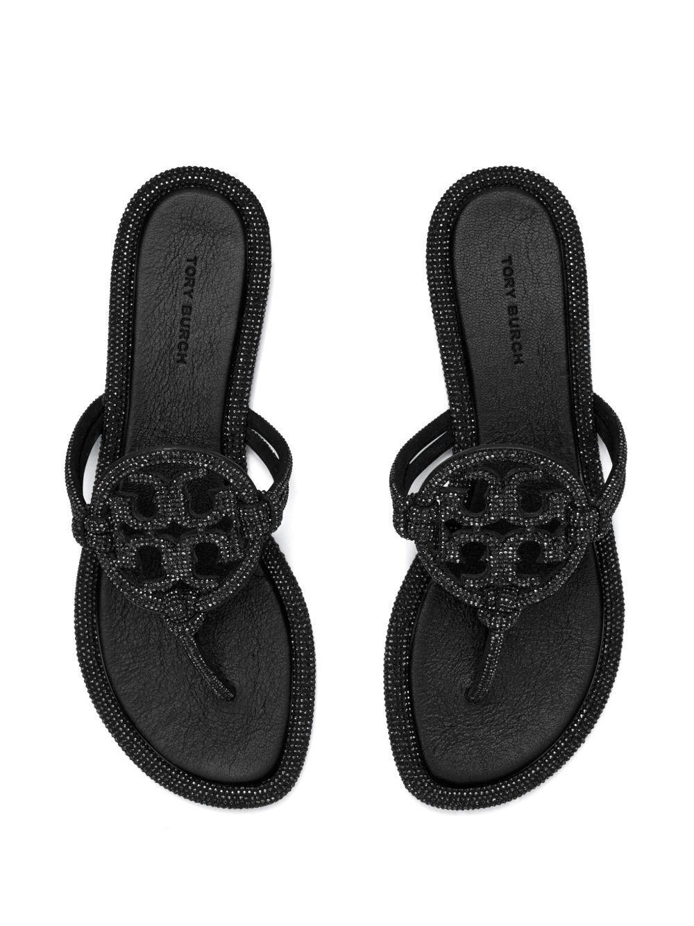 Miller crystal-embellished slides  Product Image