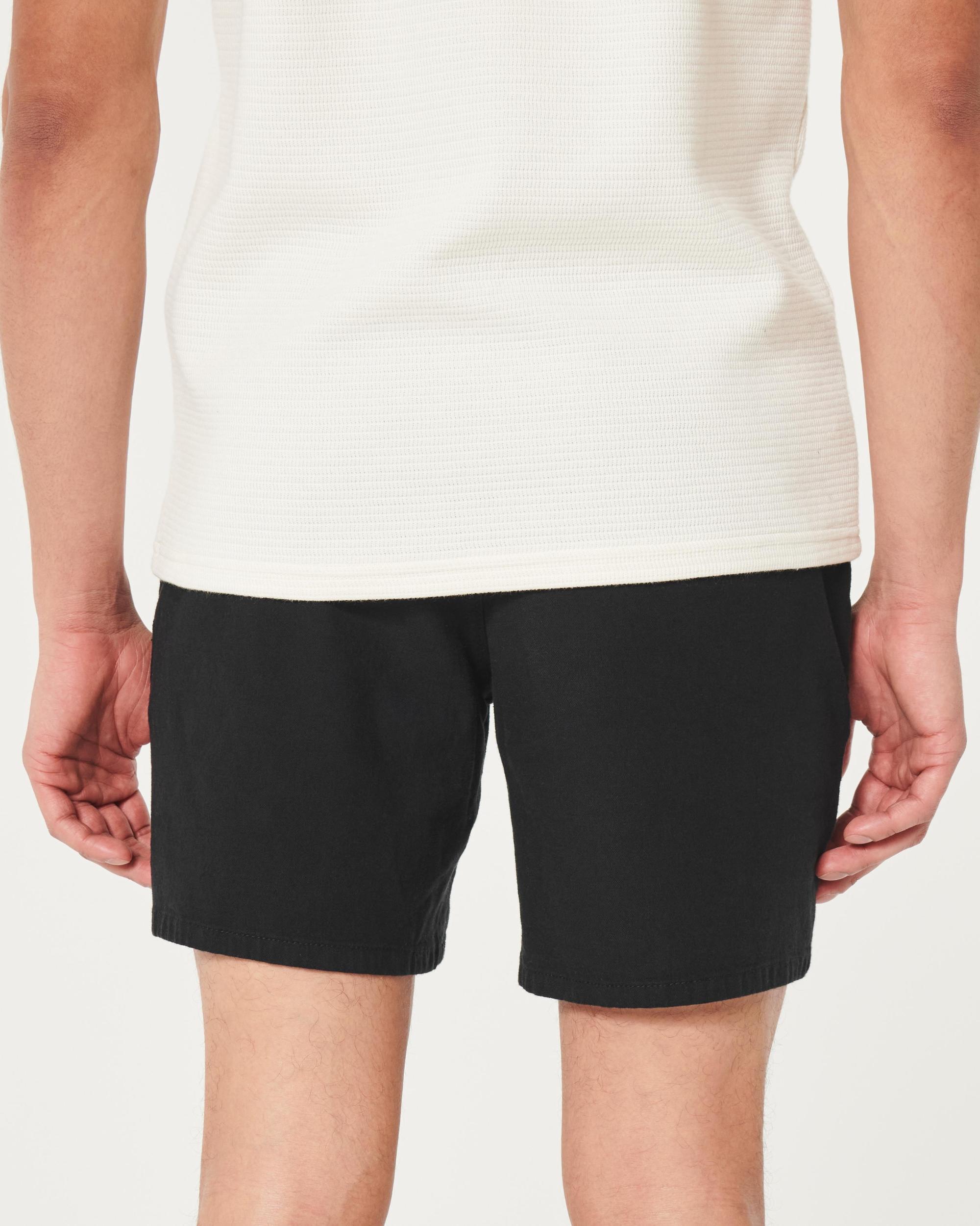 Linen-Blend Pull-On Shorts 7" Product Image
