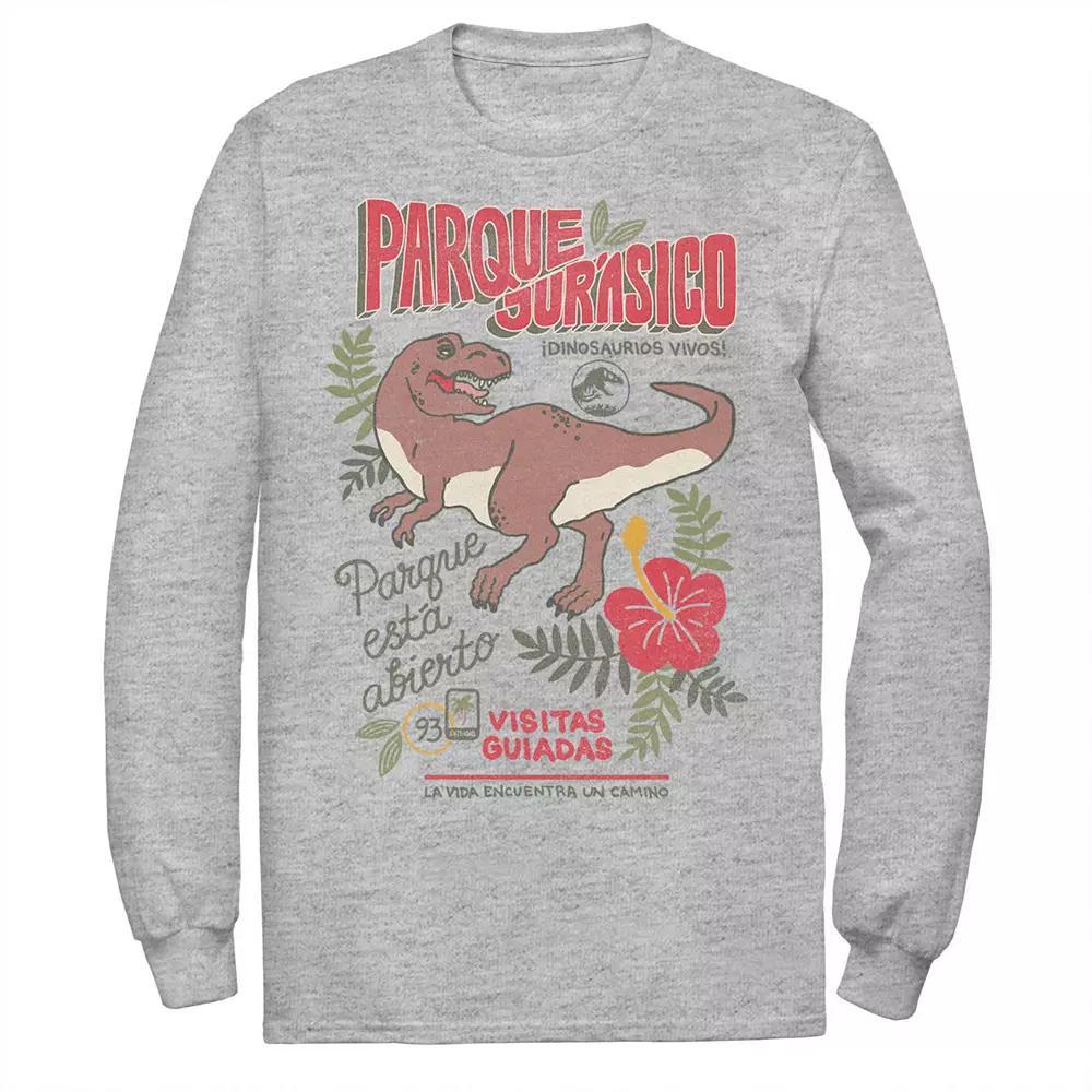 Men's Jurassic Park Spanish Opening Day Poster Tee, Size: XL, White Product Image
