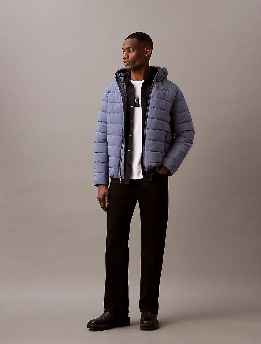 Calvin Klein Men's Midweight Packable Coat - Blue - S Product Image