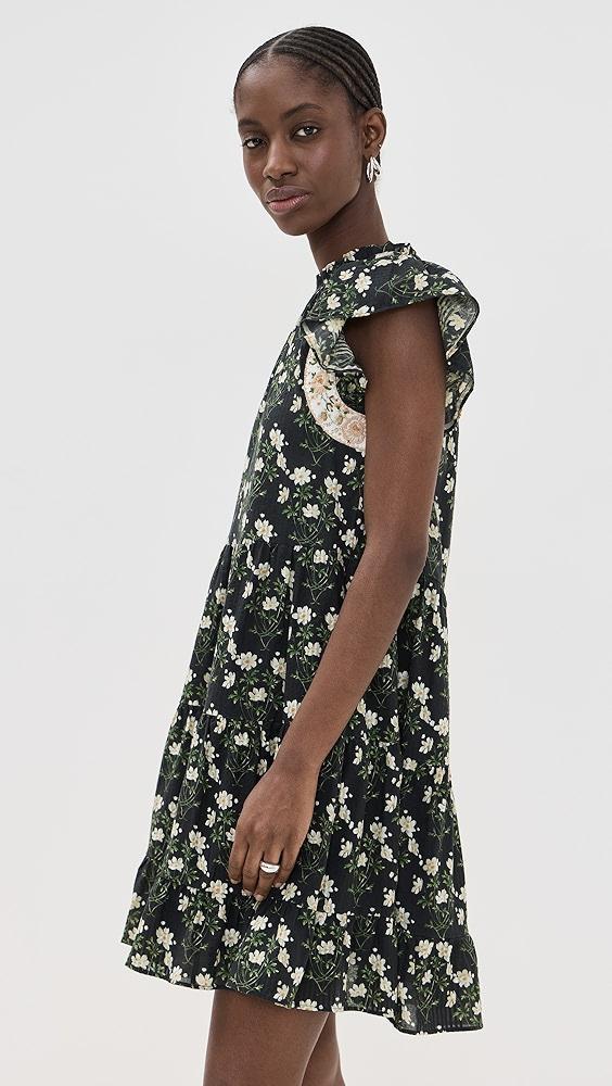 Sea Elizabeth Print Mini Flutter Sleeve Dress | Shopbop Product Image