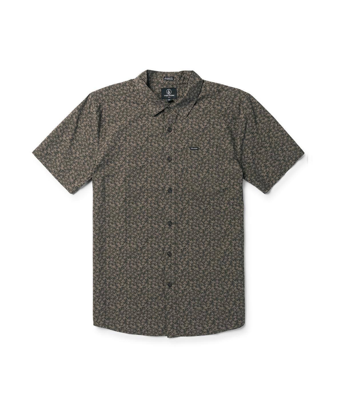Volcom Stone Mash Short Sleeve Woven (Stone ) Men's Clothing Product Image