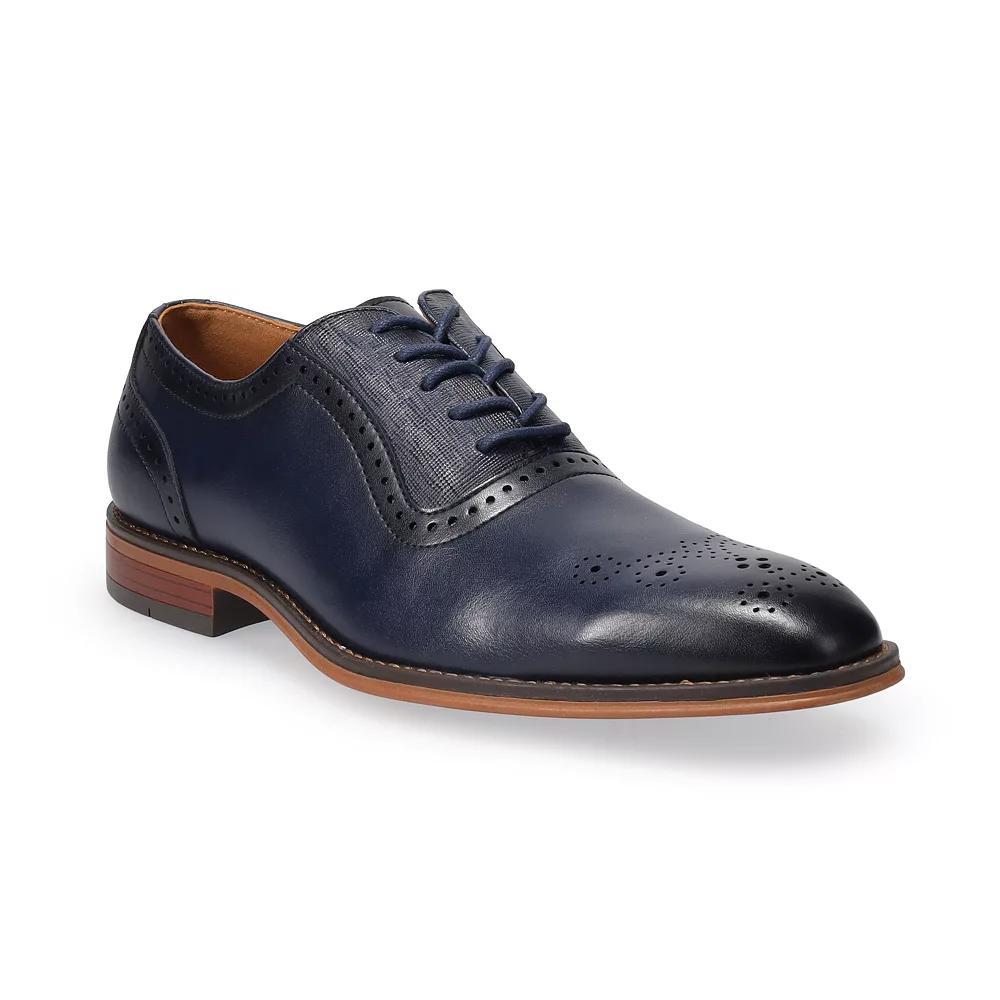 Apt. 9® Paulo Brogue Men's Dress Shoes, Size: 12, Blue Product Image