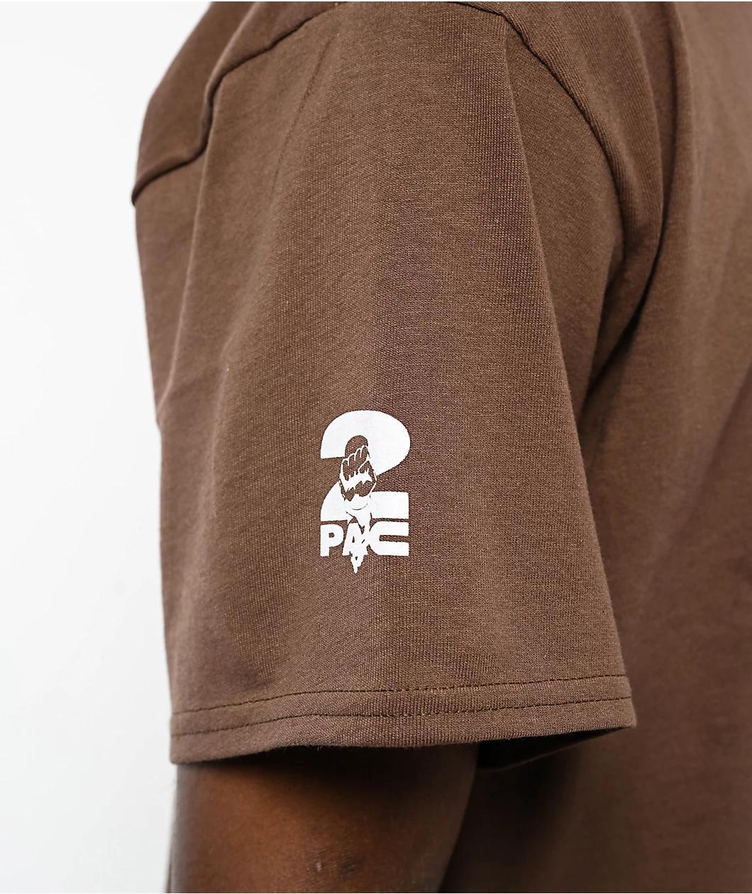 Primitive x Tupac Icon Brown T-Shirt Product Image
