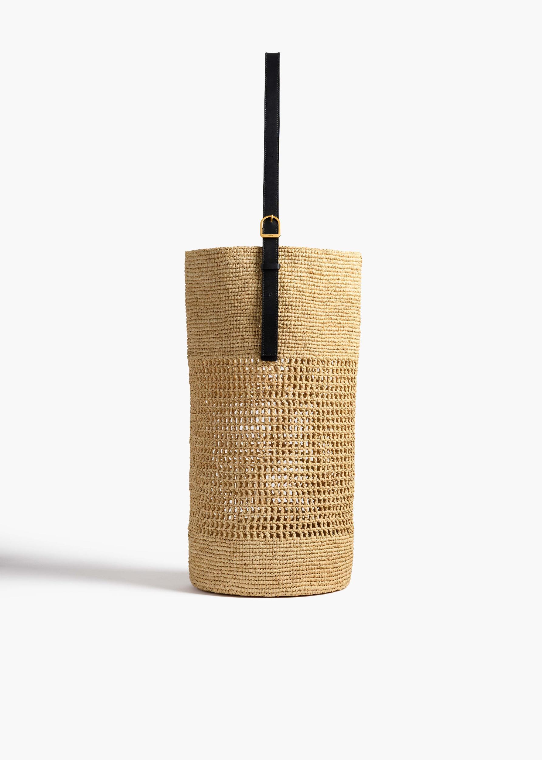 Billie Bucket Bag in Natural Raffia Product Image