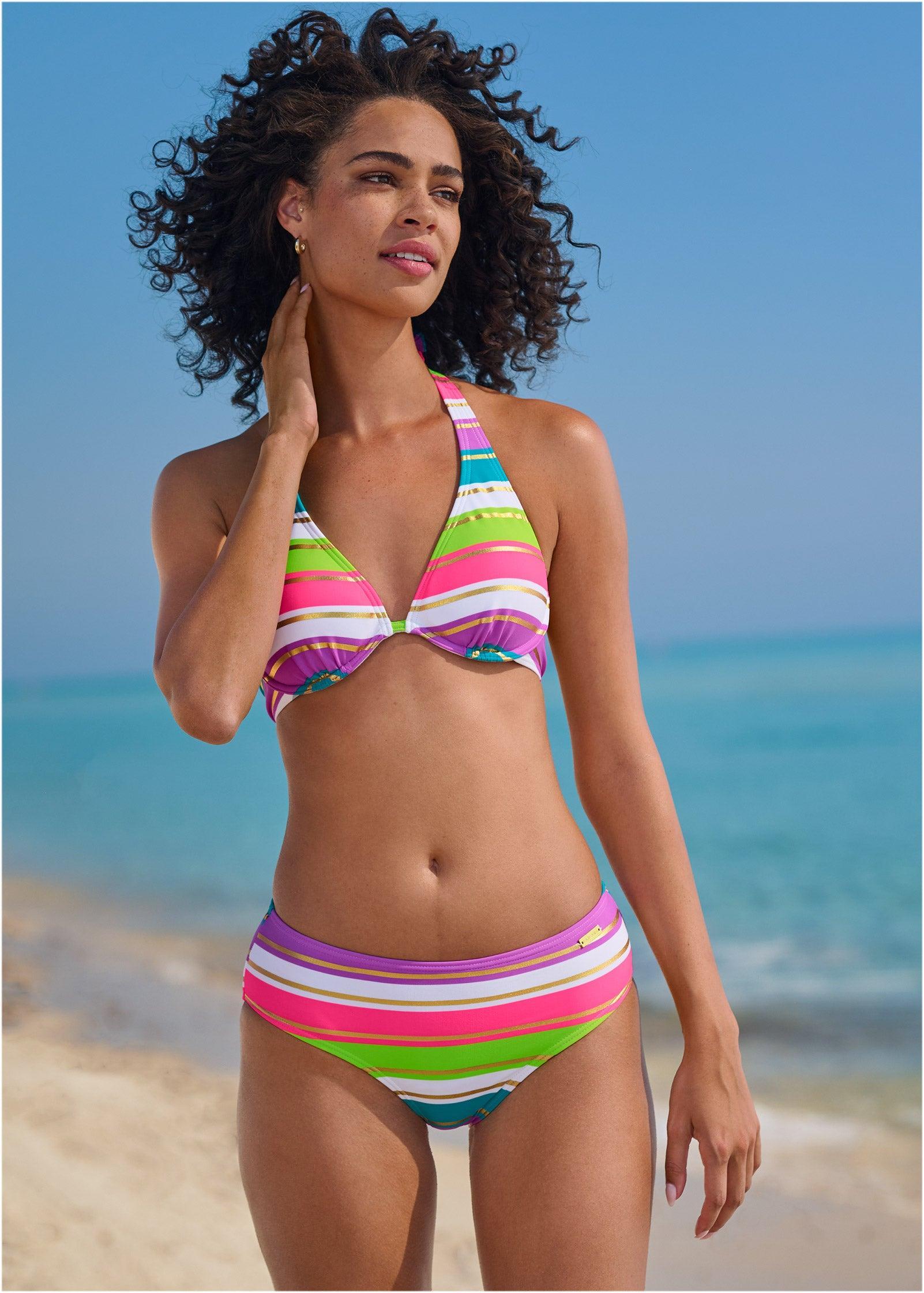Underwire Halter Bikini Top - Sun Setting Product Image