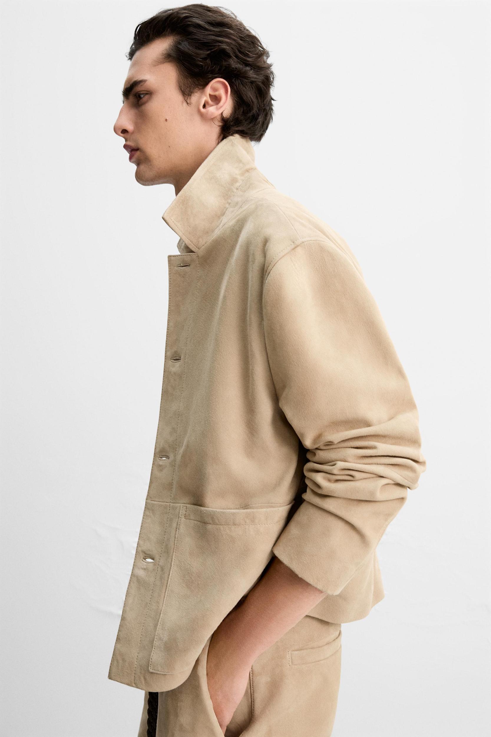 SUEDE OVERSHIRT Product Image