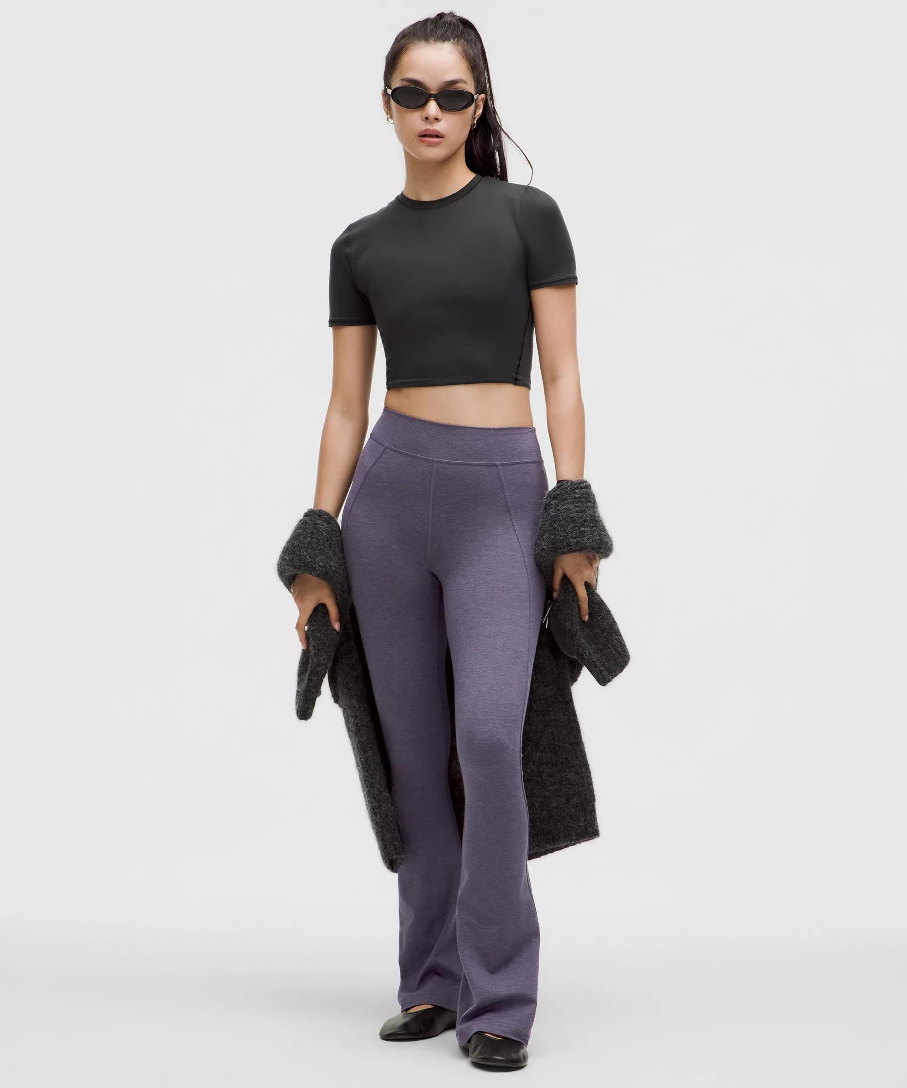 Softy Suedey Split-Hem High-Rise Mini-Flare Pant *Regular Product Image