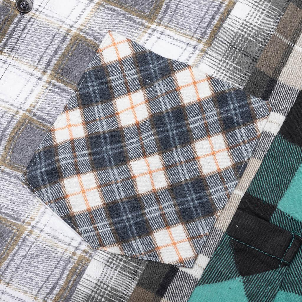7 Cuts Wide Flannel Shirt - Assorted Male Product Image