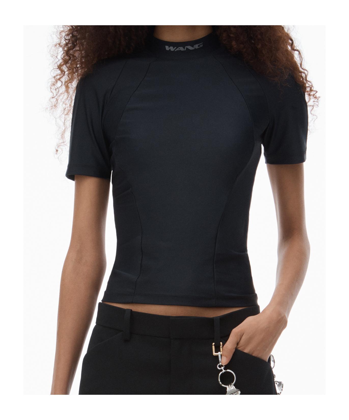 ALEXANDER WANG T Mock-neck Top In Black Product Image