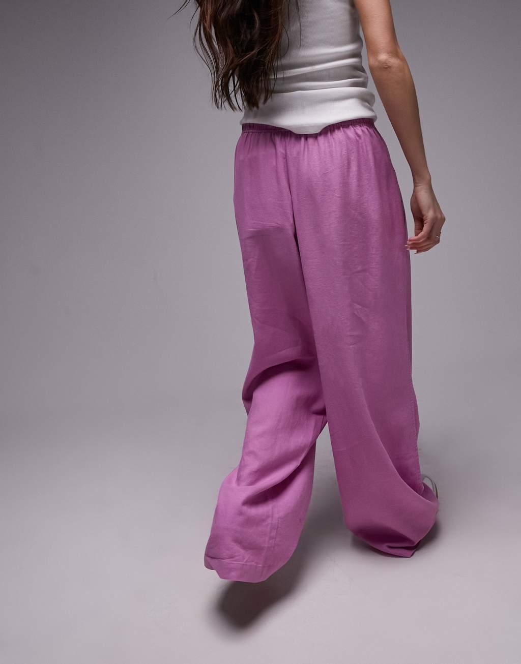 Topshop linen blend balloon pants Product Image