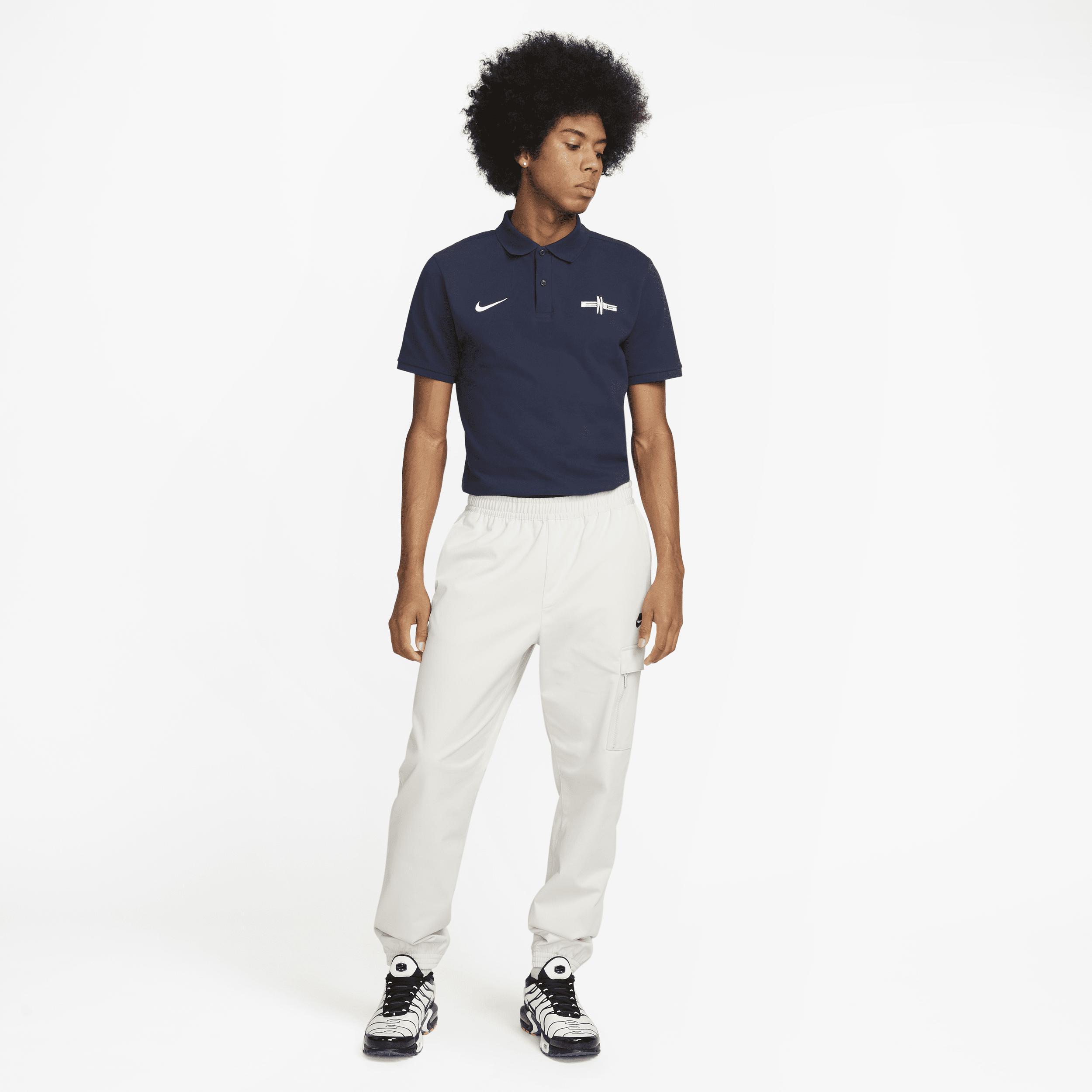 Men's Nike Blue England National Team Pique Polo at Nordstrom, Size Small Product Image