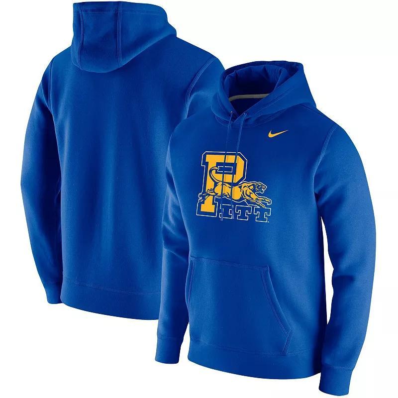 Mens Nike Royal Pitt Panthers Vintage School Logo Pullover Hoodie Product Image