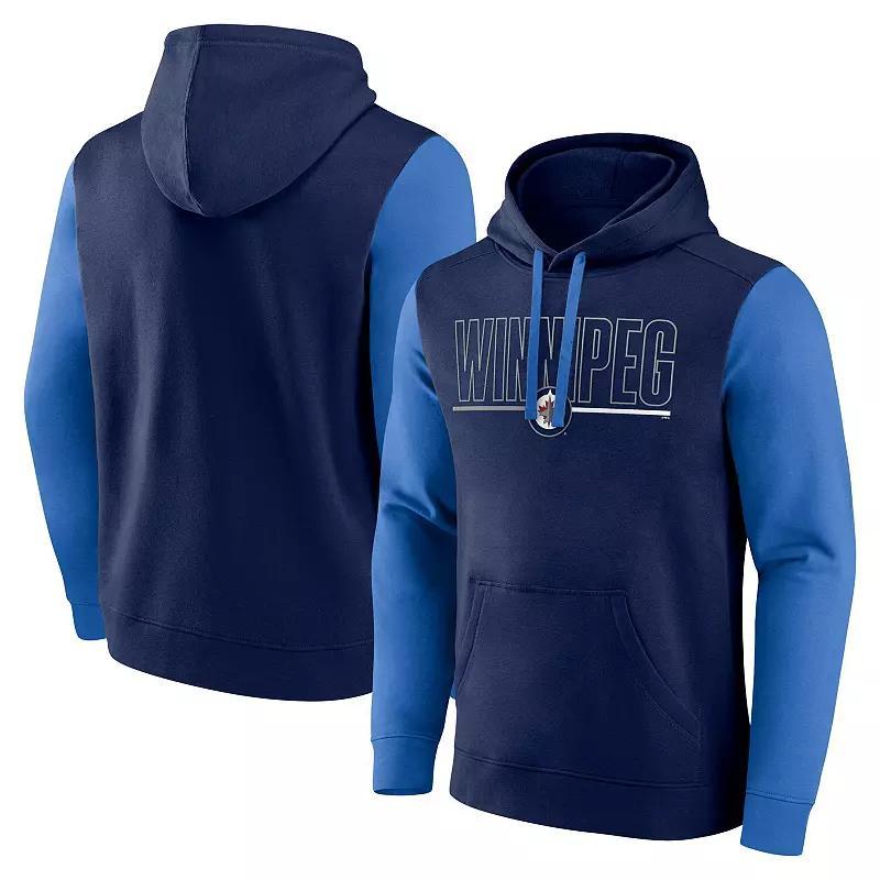 Men's Fanatics Navy Boston Red Sox Outline Fleece Pullover Hoodie, Size: XL, Blue Product Image
