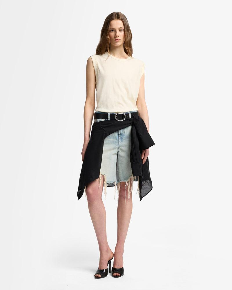 Linen Blend Muscle Tee Product Image