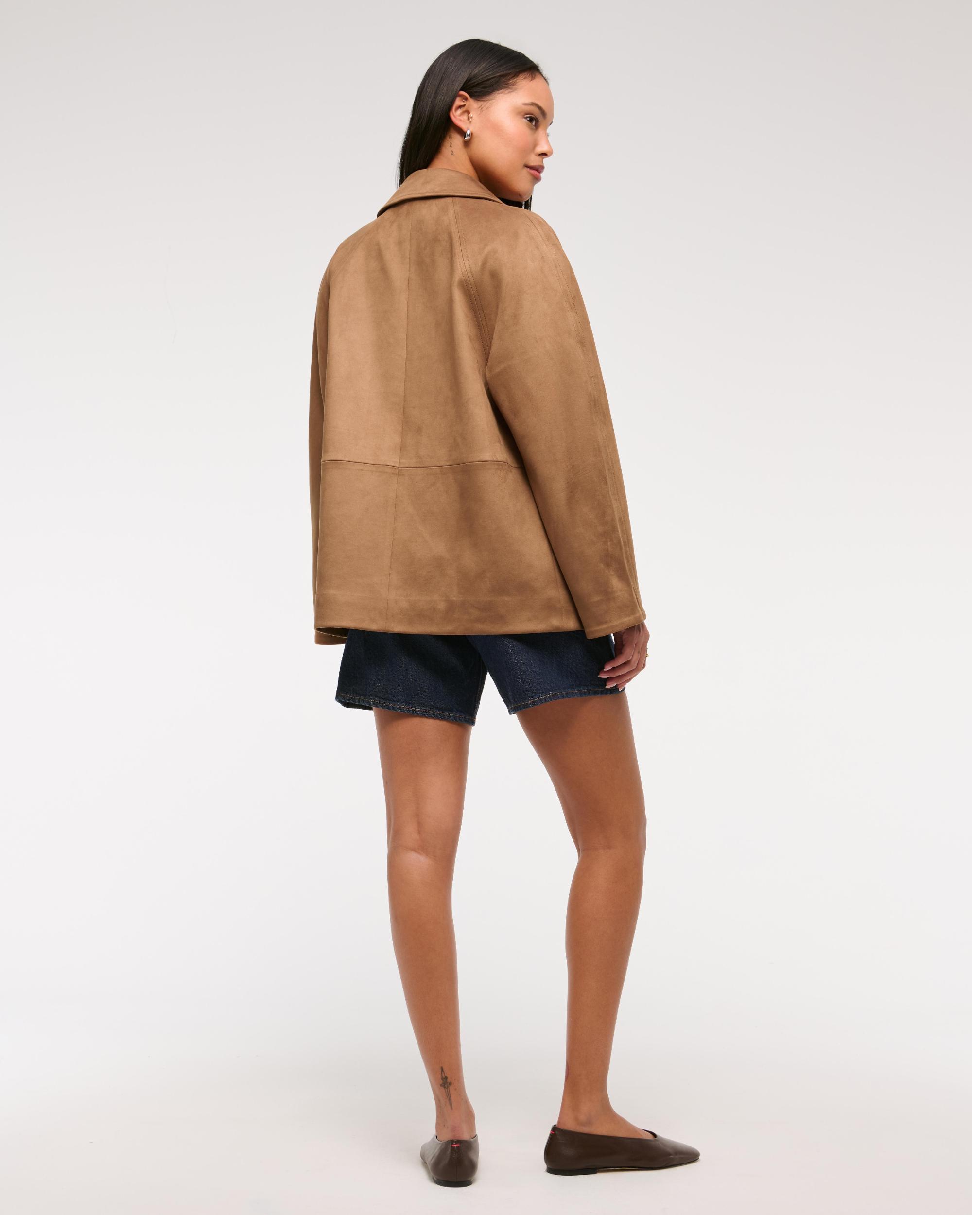 Classic Vegan Suede Jacket Product Image