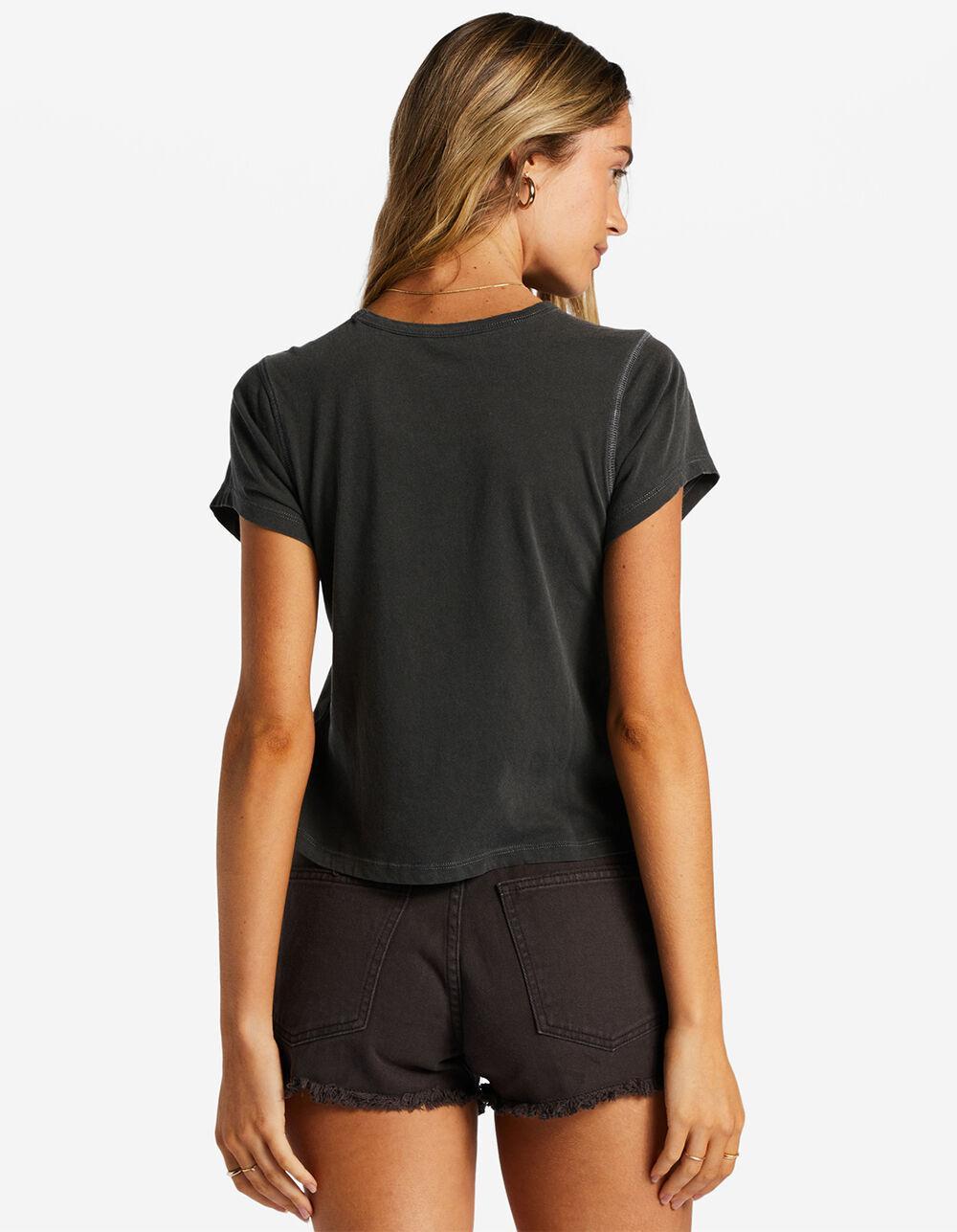 BILLABONG Grow Slow Womens Crop Tee - OFF-BLACK Product Image