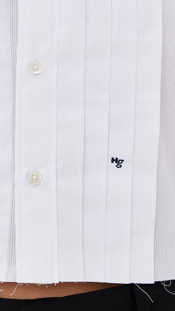 HOMMEGIRLS Cropped Tuxedo Shirt | Shopbop Product Image