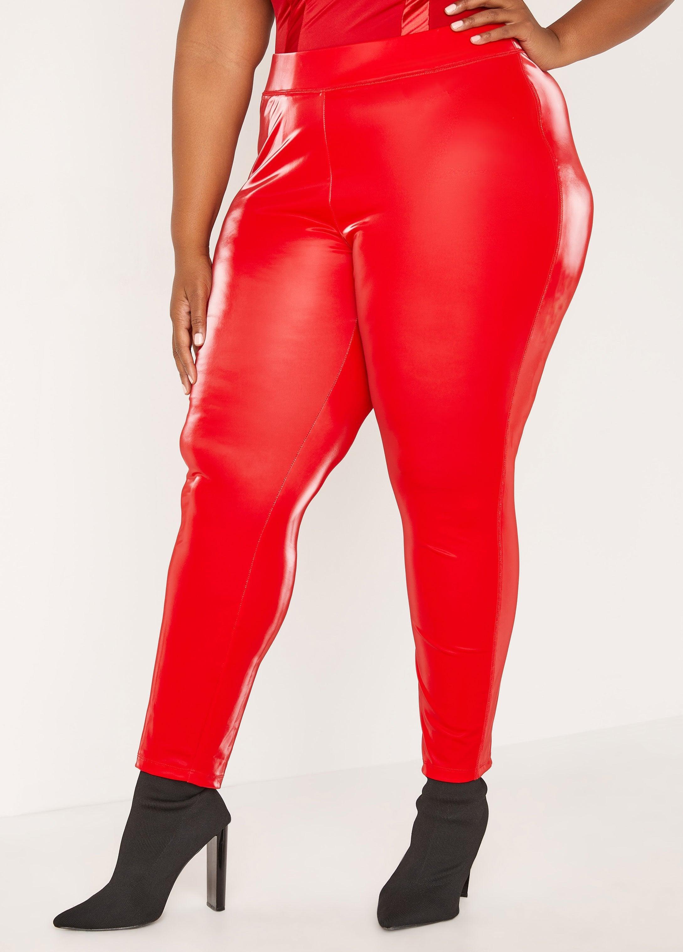 Plus Size High Rise Liquid Leggings Ashley Stewart Product Image