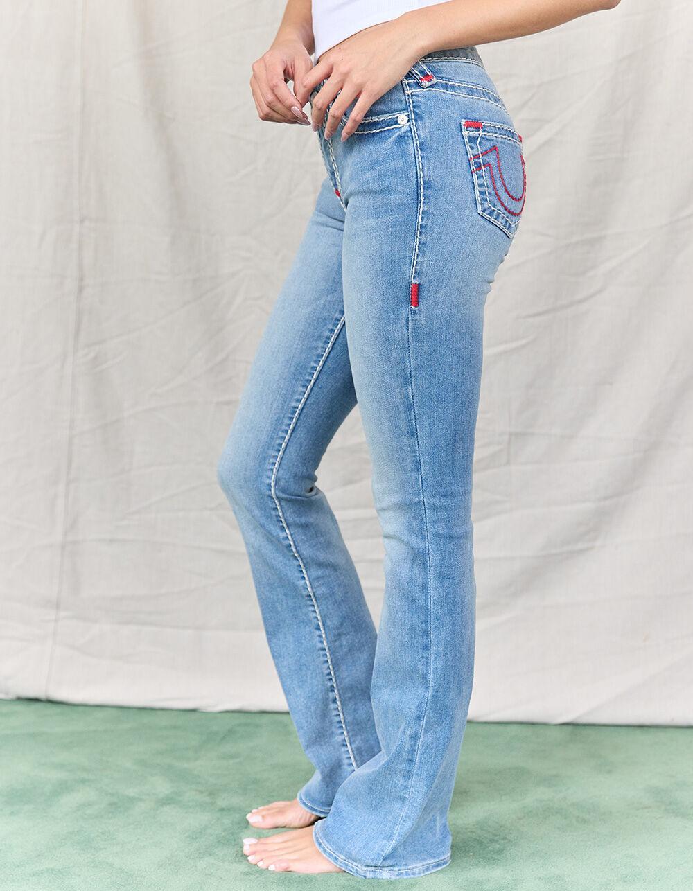 TRUE RELIGION Becca Mid Rise Super T Bootcut Womens Jeans Product Image