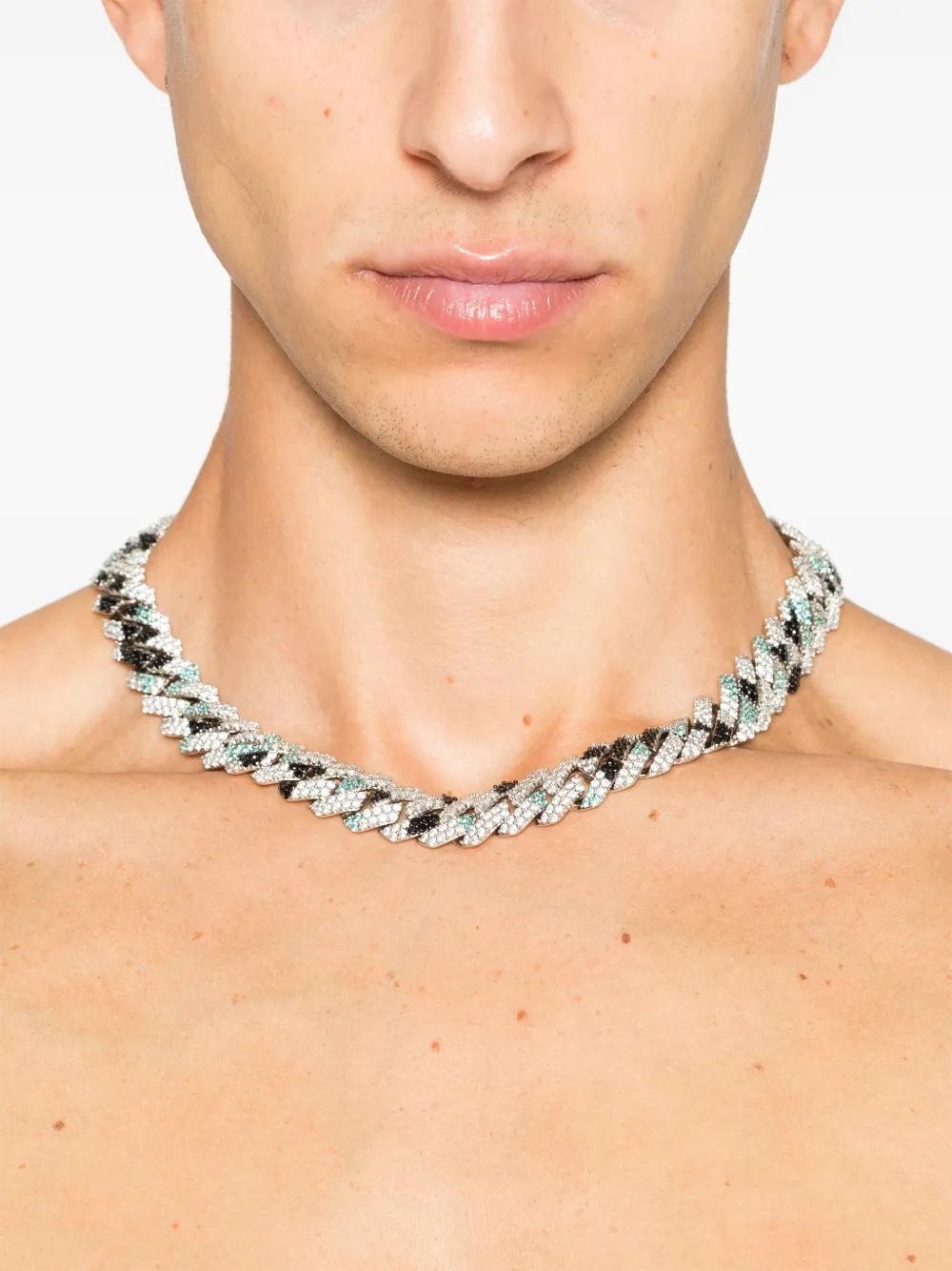 camouflage pavé necklace Product Image