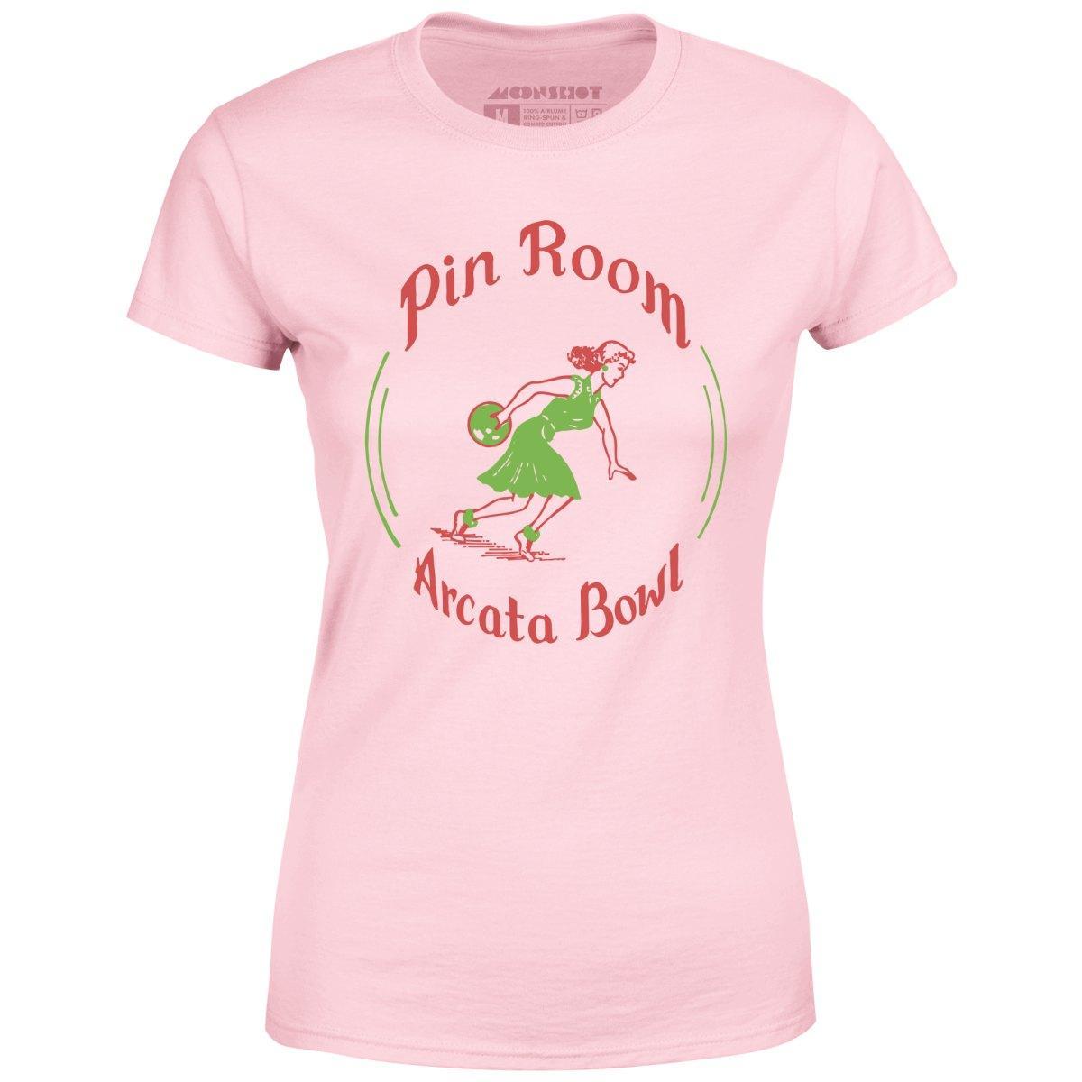 Arcata Bowl Pin Room - Arcata, CA - Vintage Bowling Alley - Women's T-Shirt Female Product Image
