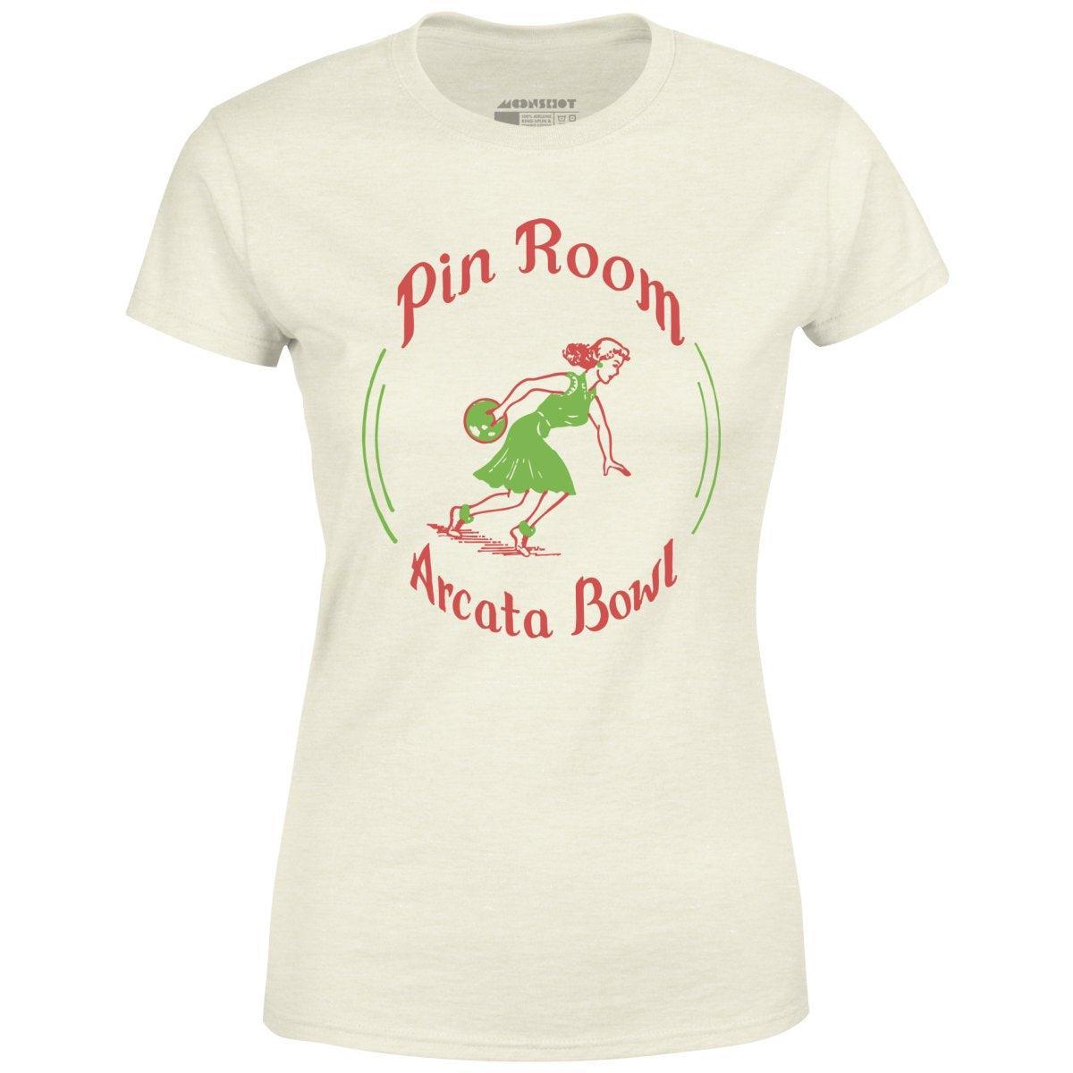 Arcata Bowl Pin Room - Arcata, CA - Vintage Bowling Alley - Women's T-Shirt Female Product Image