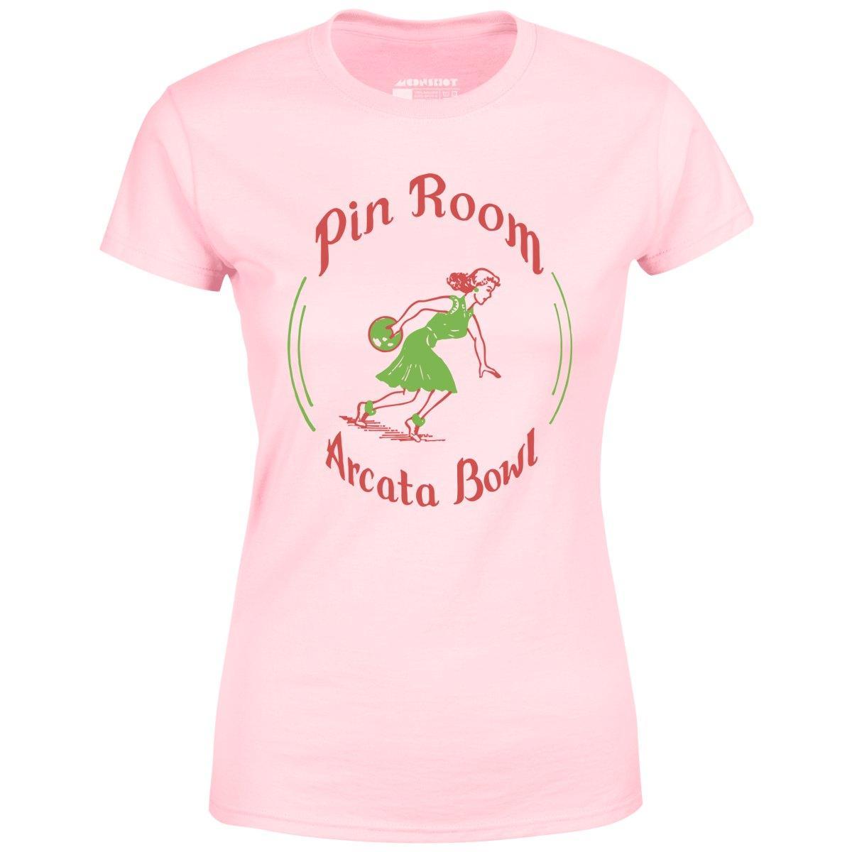 Arcata Bowl Pin Room - Arcata, CA - Vintage Bowling Alley - Women's T-Shirt Female Product Image