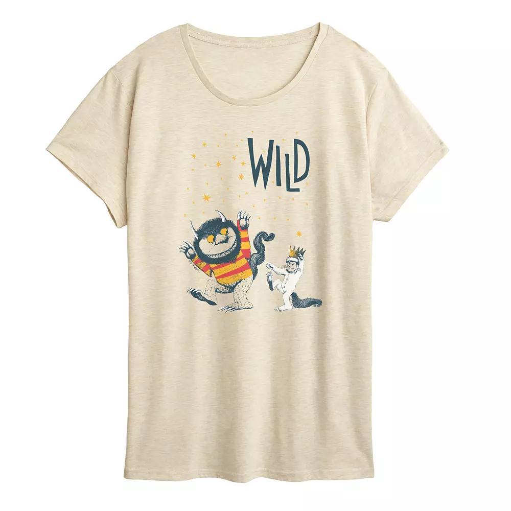 Women's Where The Wild Things Are Wild One Graphic Tee, Size: Medium, White Product Image