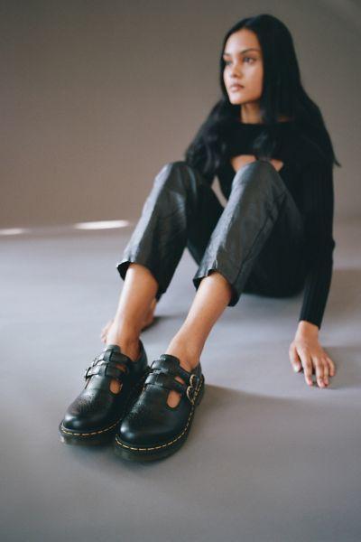 Dr. Martens Womens 8065 Mary Jane Buckle Leather Shoes Product Image