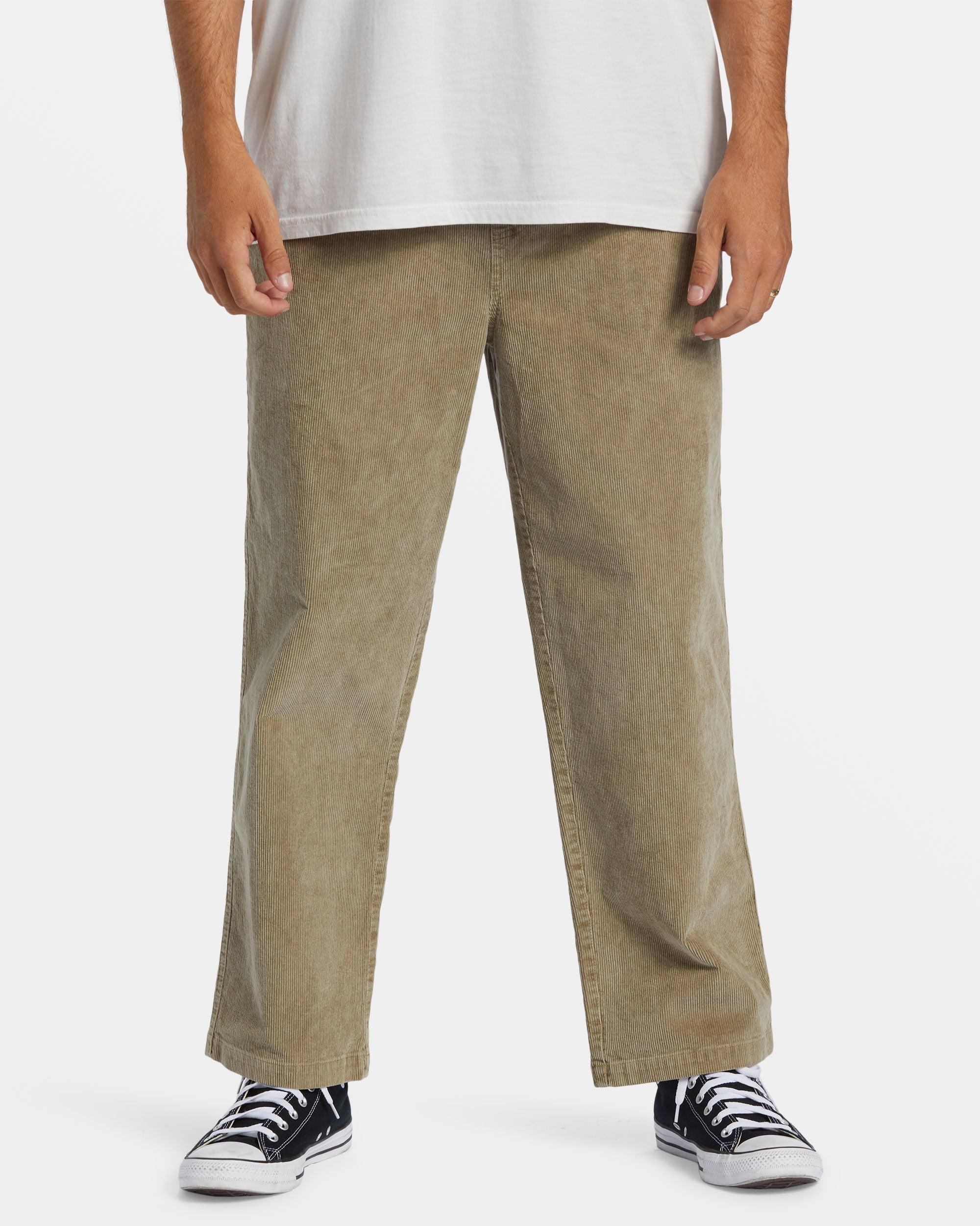 Larry Elastic Waist Corduroy Pants - Dune Male Product Image