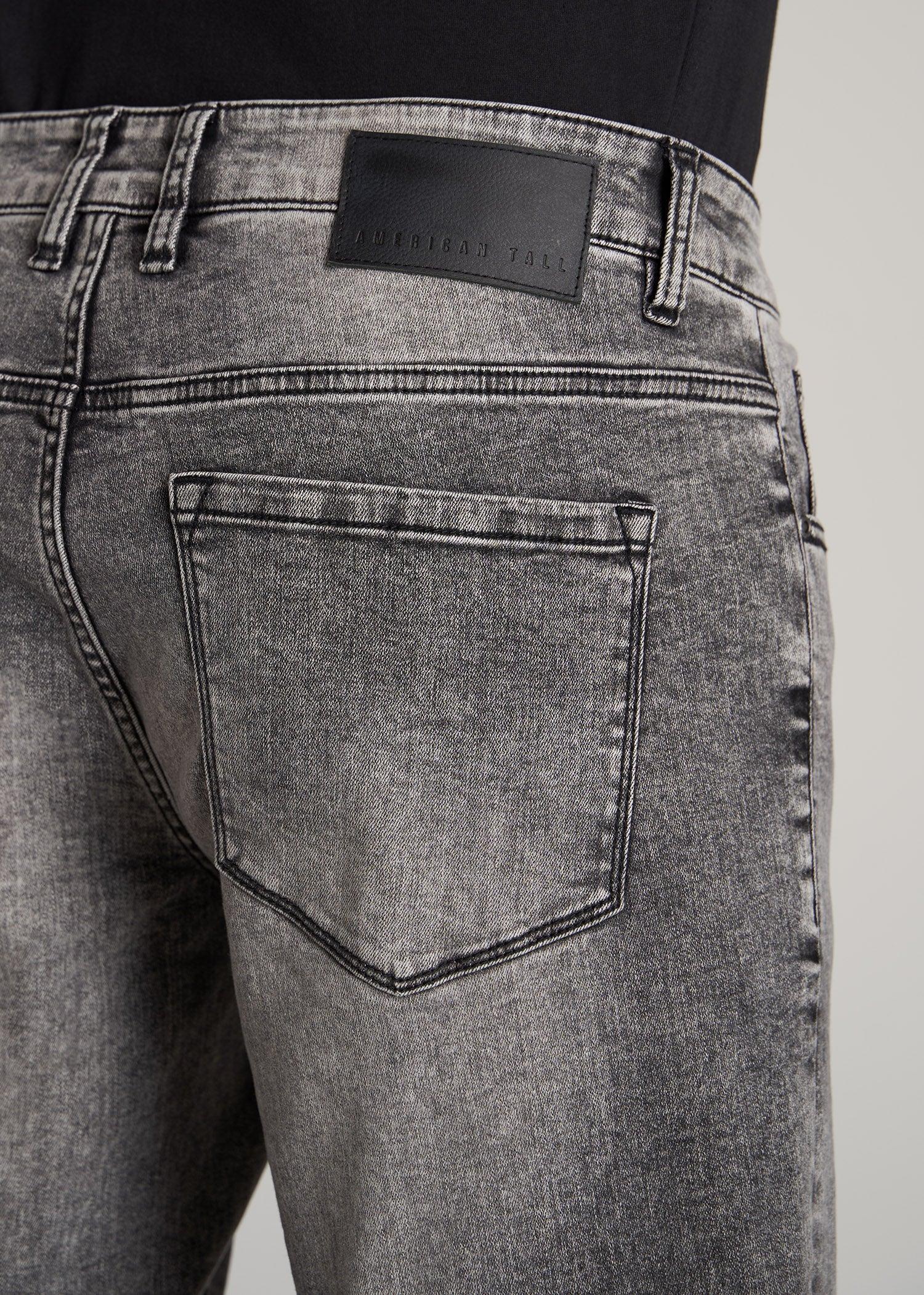 Carman TAPERED Jeans for Tall Men in Washed Faded Black Product Image
