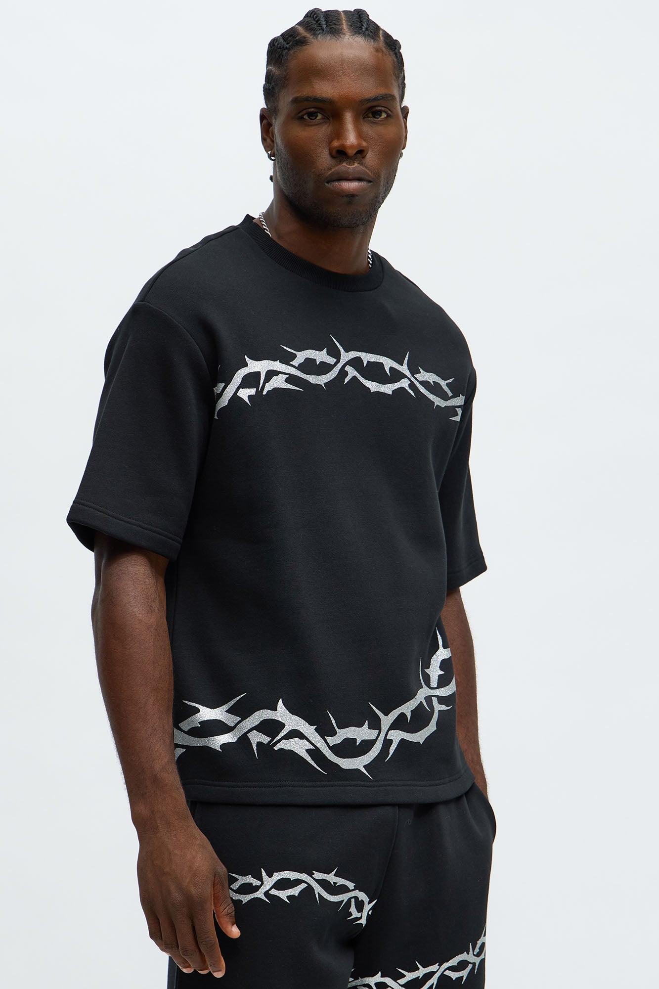 Tyson Barbed Wire Short Sleeve Tee - Black Product Image