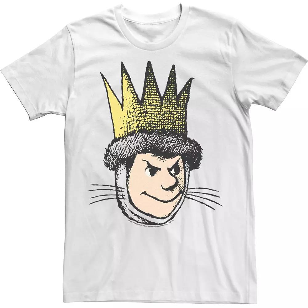 Men's Where The Wild Things Are Max Big Face Tee, Size: XL, White Product Image