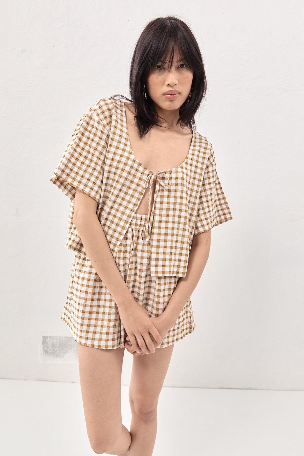 The Sea & I Smock Top Honey Product Image