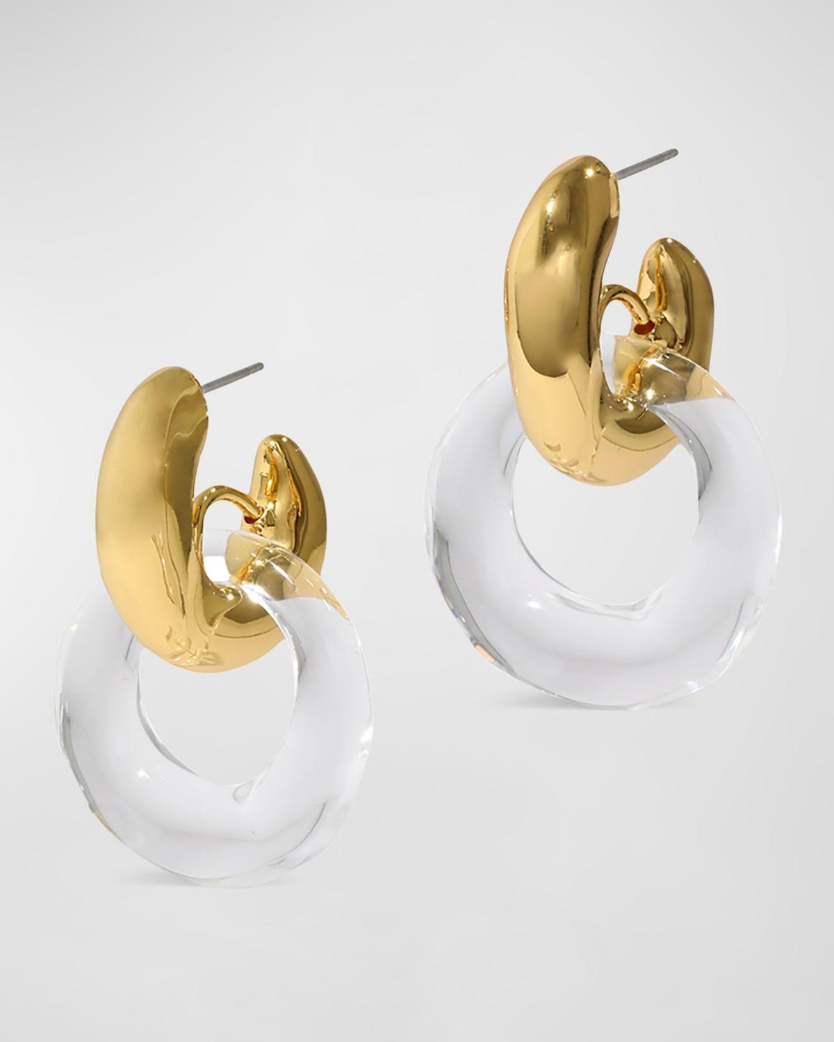Liquid Lucite Door Knocker Earrings Product Image