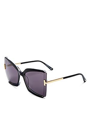 Gia Semi-Rimless Butterfly Sunglasses Product Image