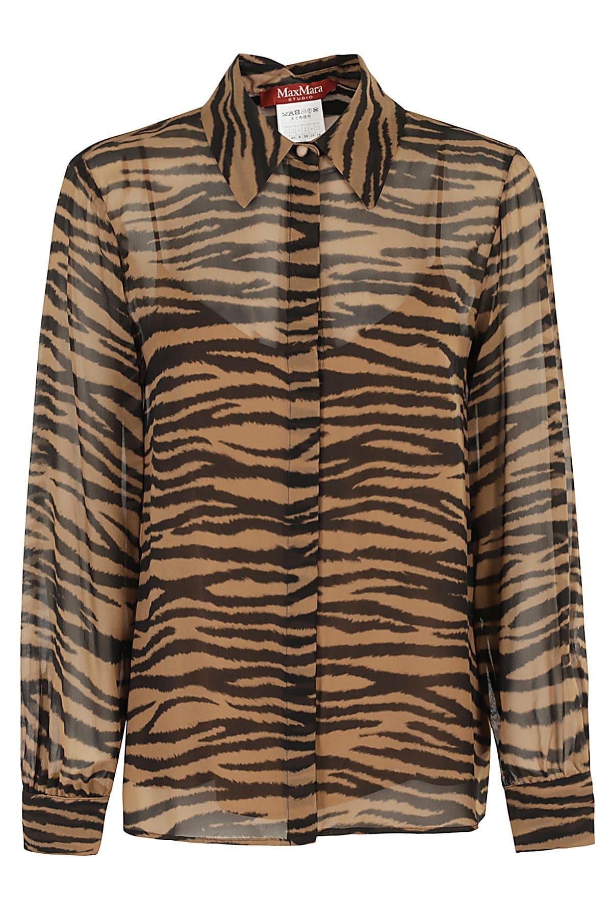 MAX MARA Valzer In Marrone Nero Product Image