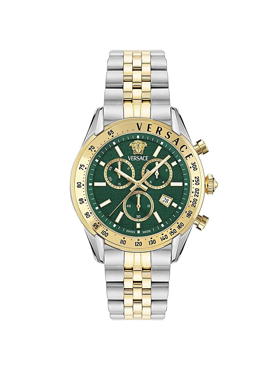 Mens Unisex Chrono Master Stainless Steel Bracelet Watch/44MM Product Image