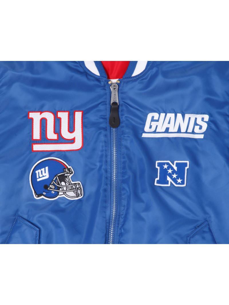 NEW YORK GIANTS X ALPHA X NEW ERA REVERSIBLE MA-1 BOMBER JACKET Product Image