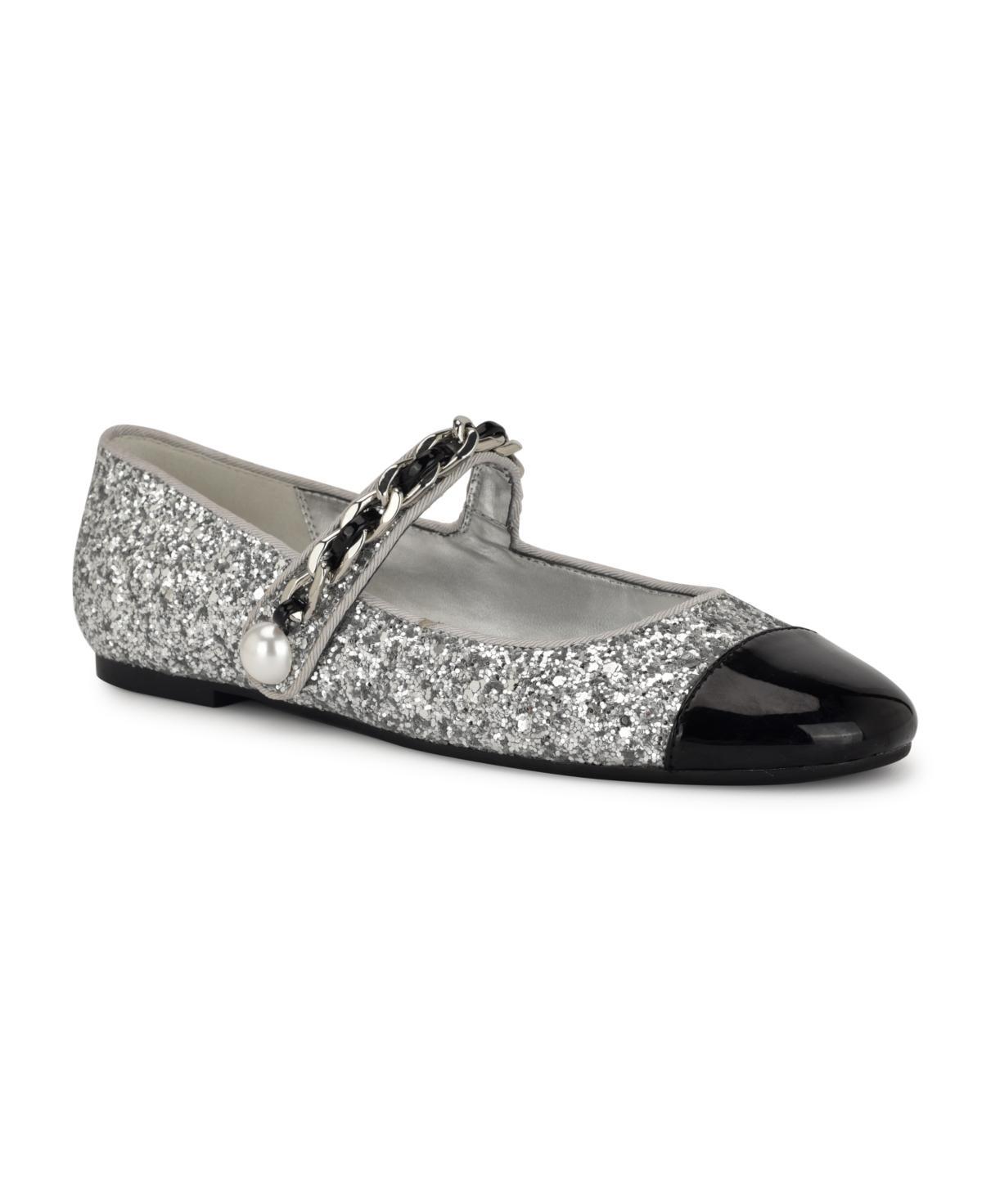 Nine West Platy Women's Mary Jane Ballet Dress Flats, Size: 7, Black Team Product Image