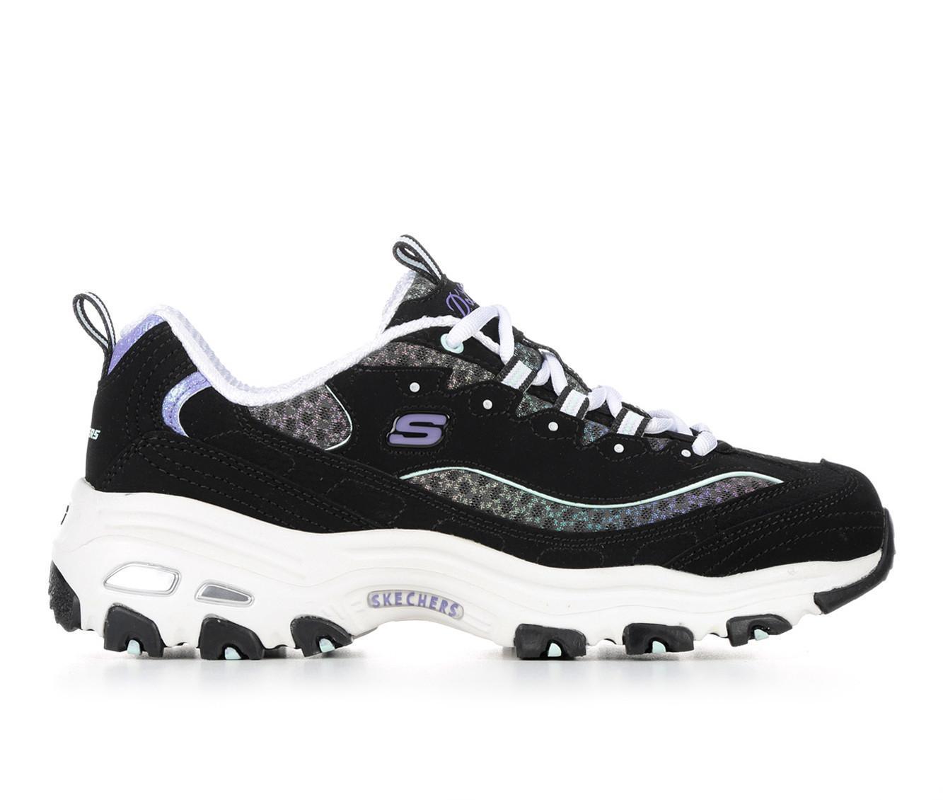 Women's Skechers 149268 D'Lites Glowing Path Wedge Sneakers Product Image
