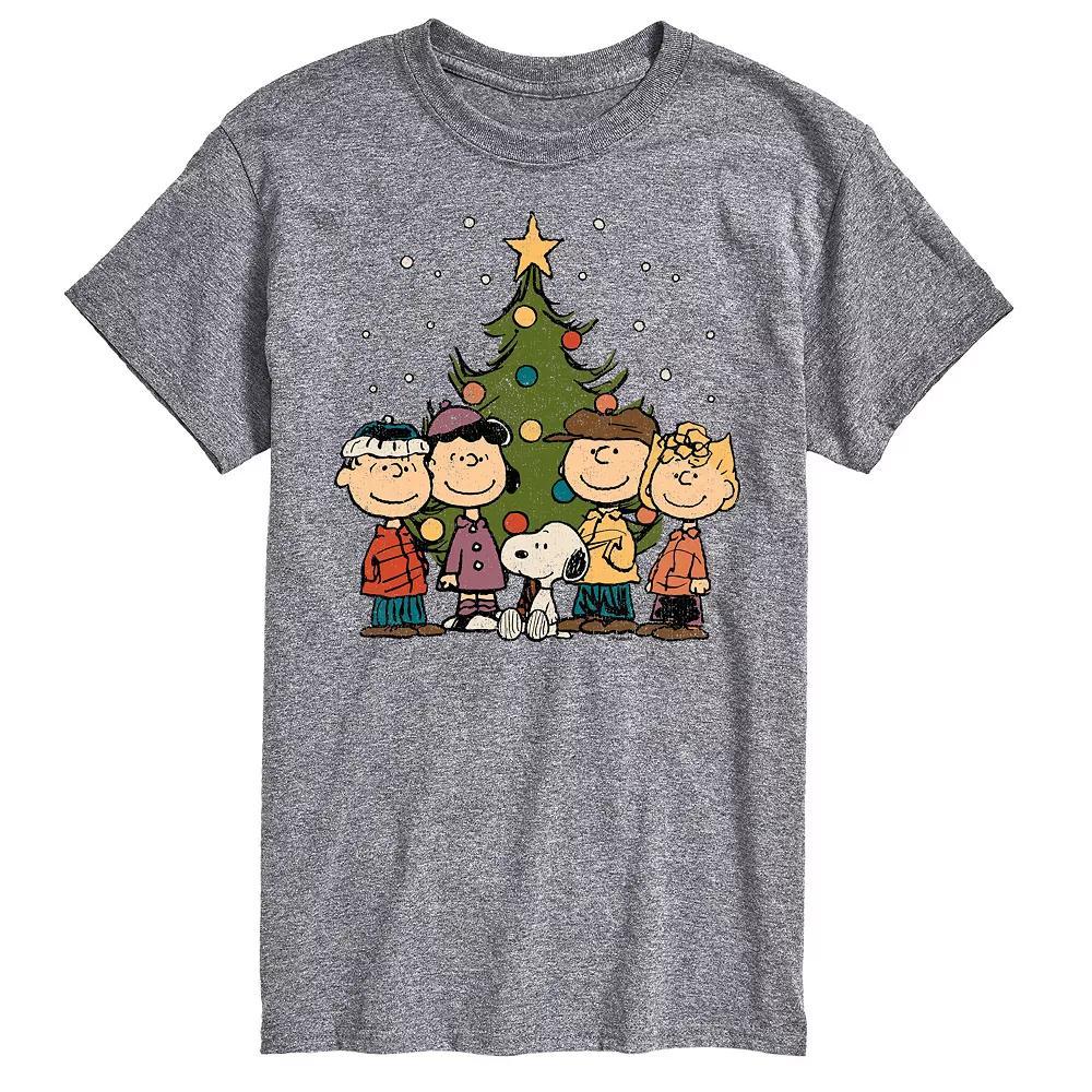 Men's Peanuts Christmas Group Tee, Size: XXL, White Product Image