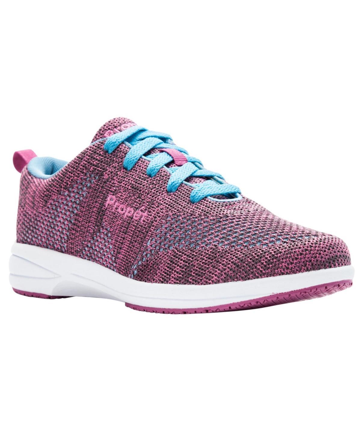 Propet Washable Walker Evolution (Grey/Pink) Women's Shoes Product Image
