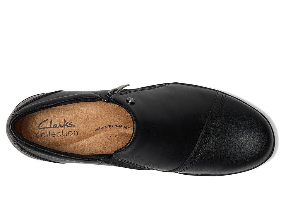 Clarks® Suttyn Zip Women's Leather Wedge Shoes, Size: 11, Blue Product Image