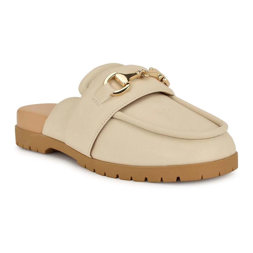 Nine West Kunne Women's Slip-On Casual Loafer Mules, Size: 8.5, Ivory Product Image