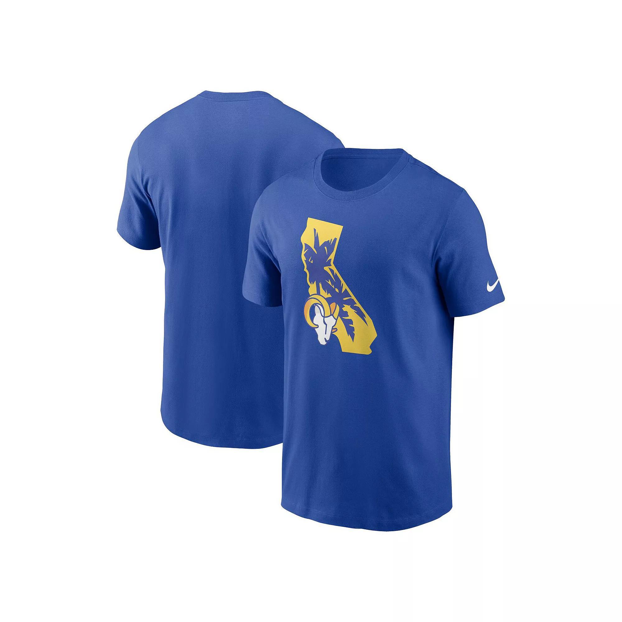 Men's Nike Royal Los Angeles Rams Local Essential T-Shirt, Size: Large, Blue Product Image