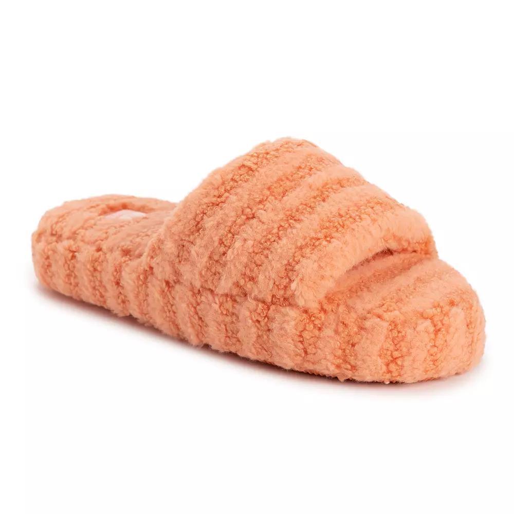 MUK LUKS Orla Daisy Womens Faux Fur Slippers Product Image
