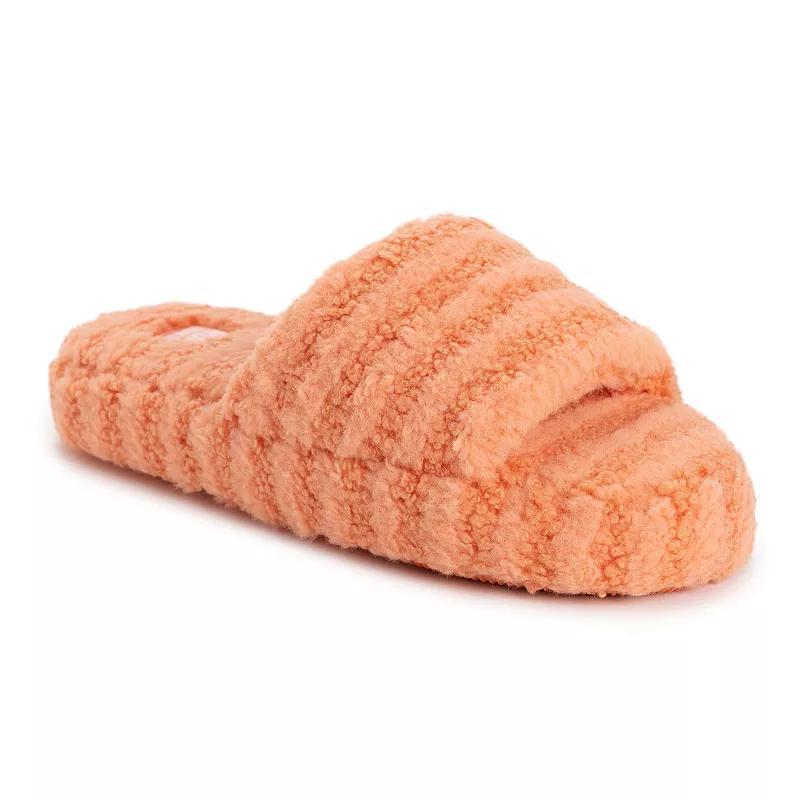 MUK LUKS Orla Daisy Womens Faux Fur Slippers Product Image